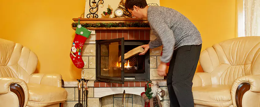 Rusted Metal Fireplace Restoration in Crawfordsville, Indiana